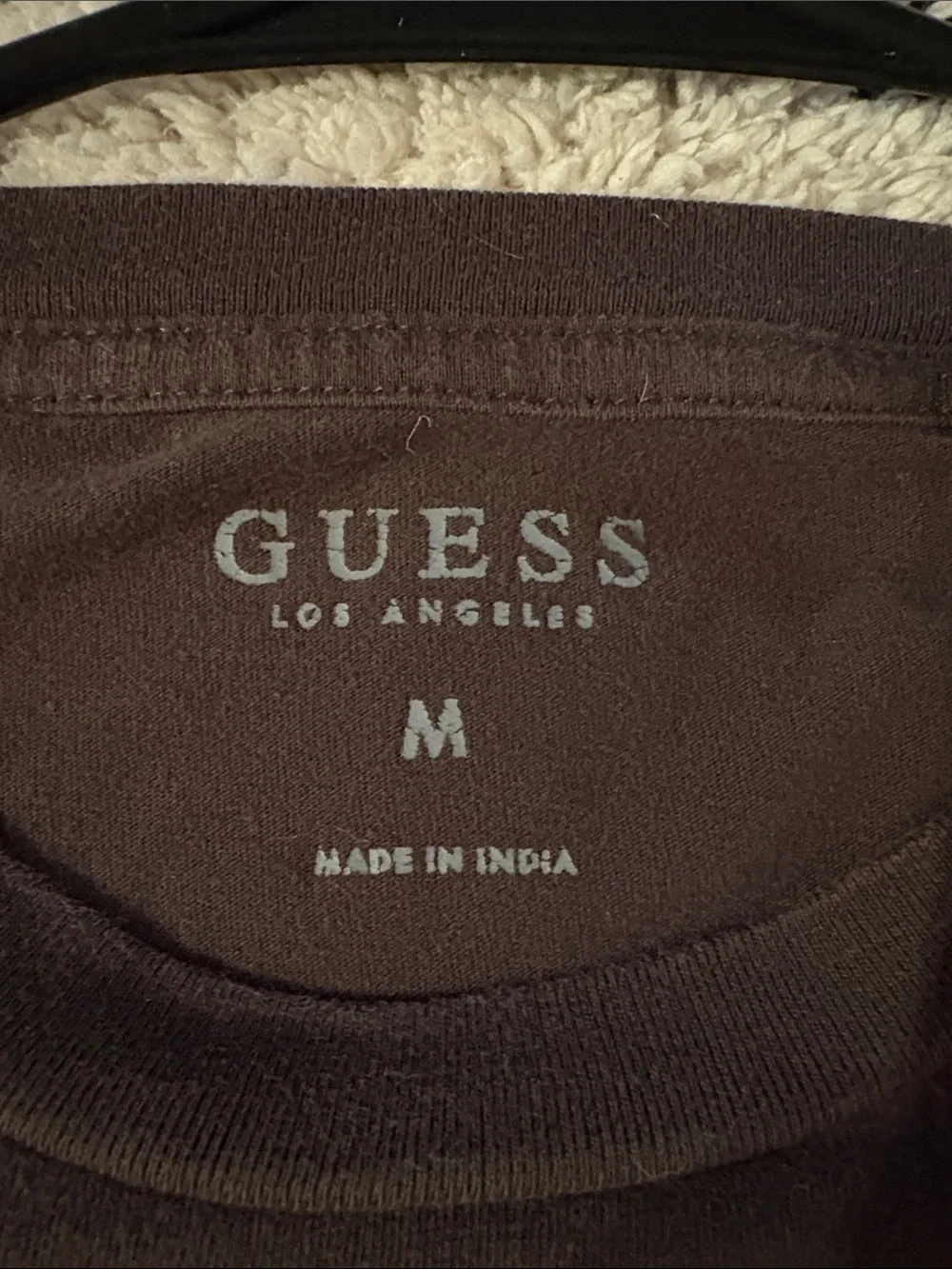 Guess Factory Quinton Floral Triangle Logo Tee Brown Mens Medium - Picture 3 of 6